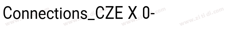 Connections_CZE X 0字体转换